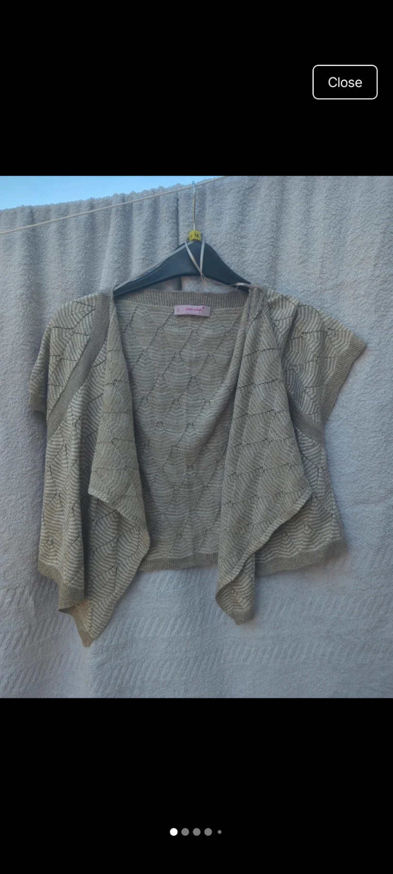 Throw over cardigan