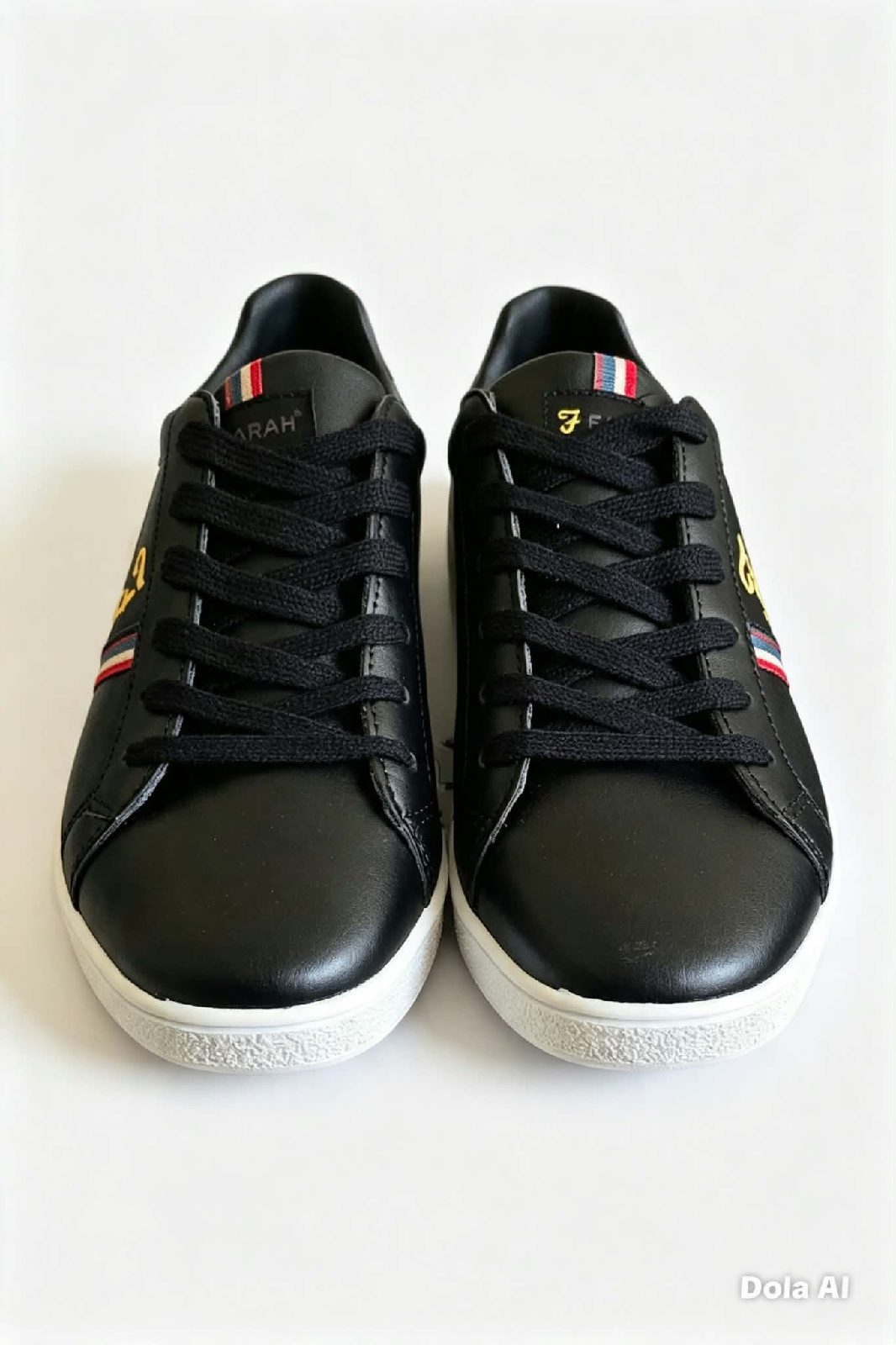 Farah faux leather trainers