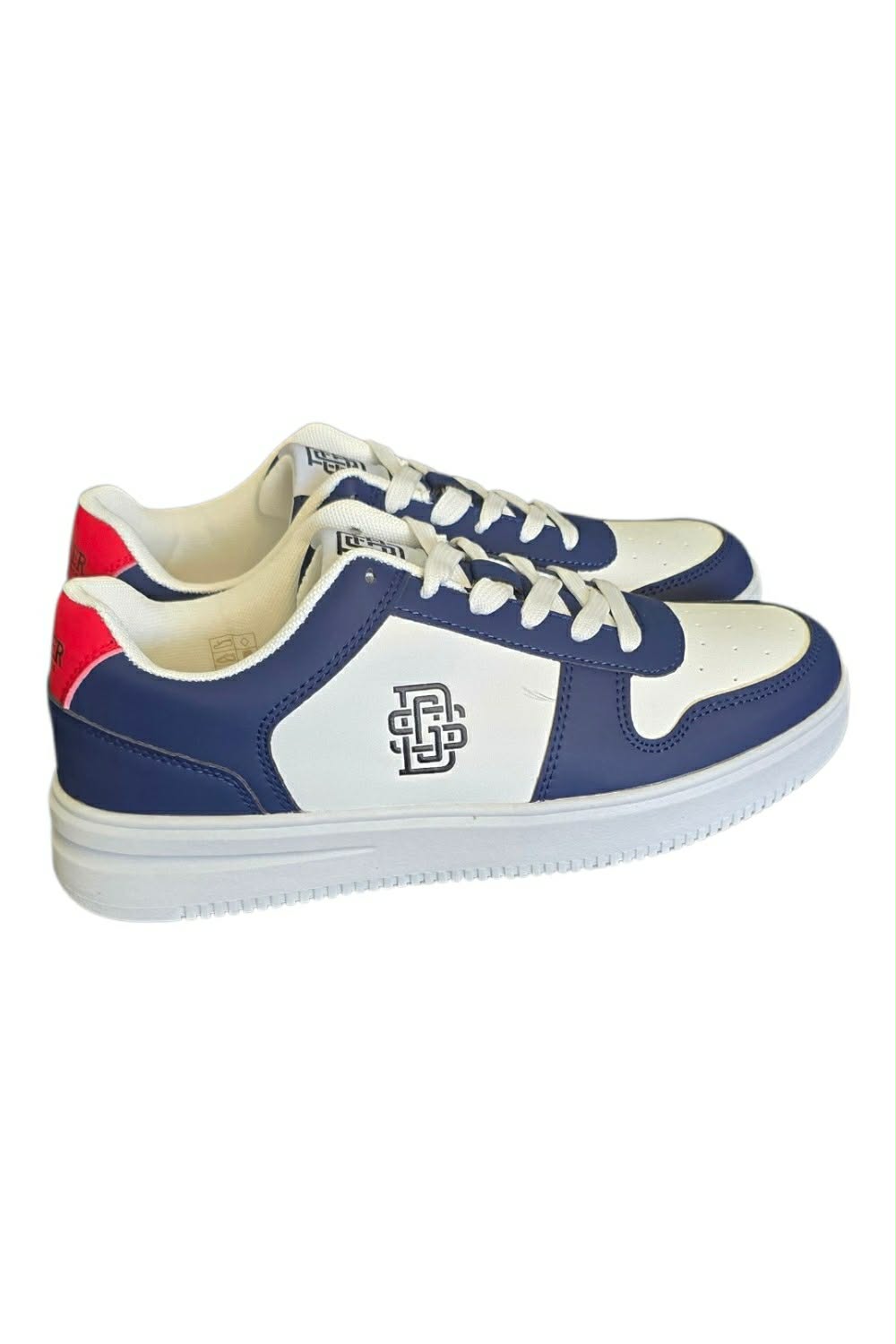 Duffer of St George Blue White Red Retro Trainers