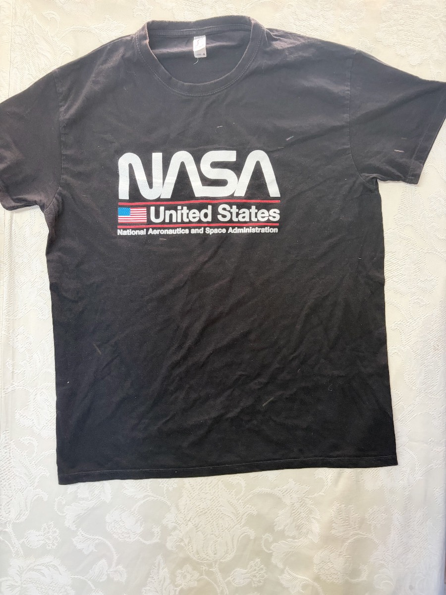 Black NASA Graphic T-Shirt | Size XL | Very Good Condition