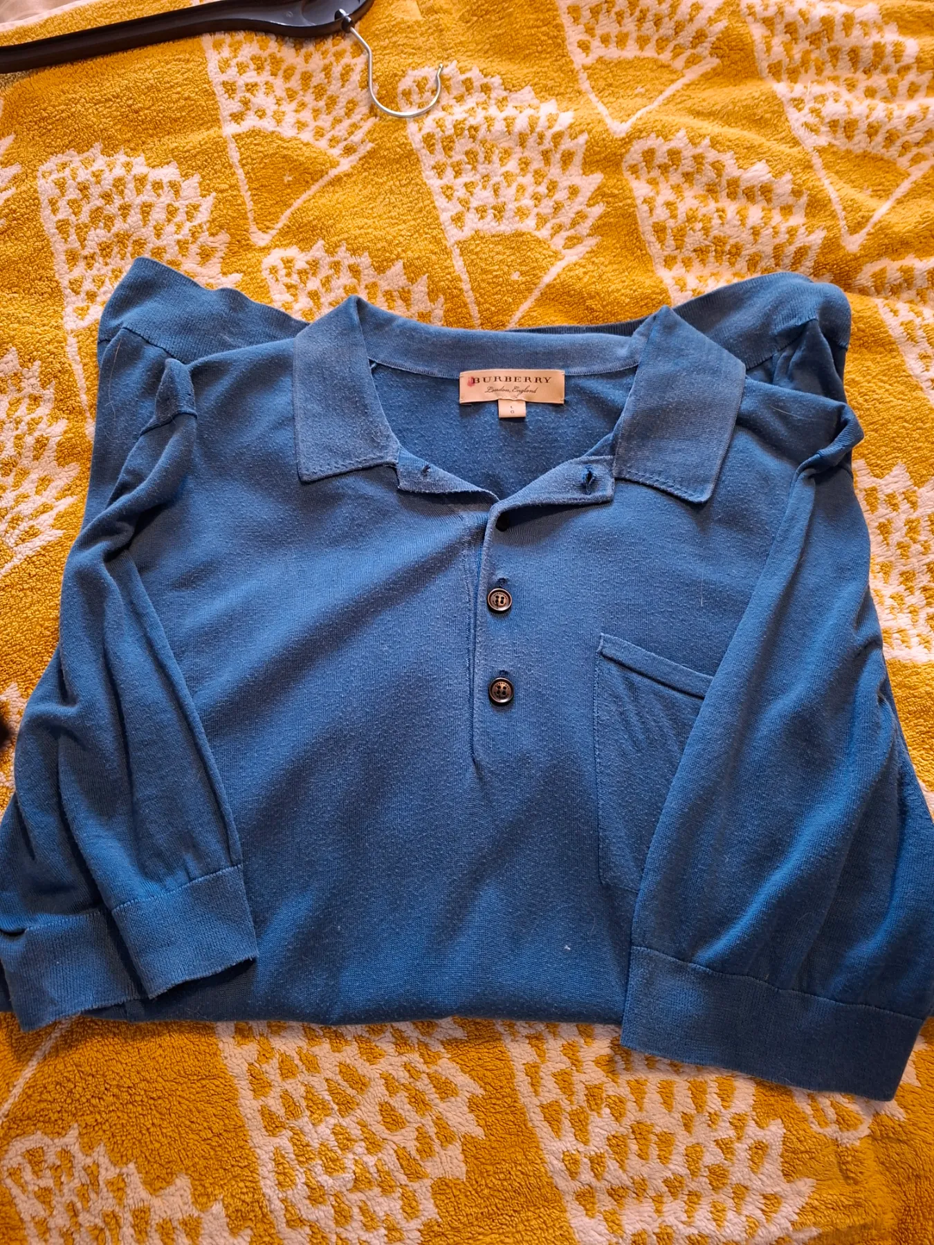 Mans Burberry polo shirt