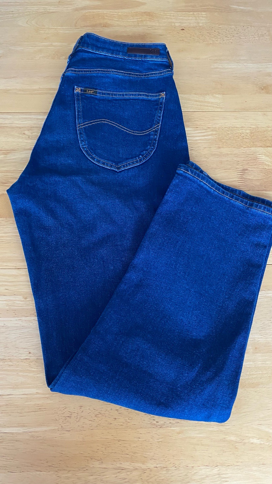 Lee(Carol) Straight Leg Blue Jeans