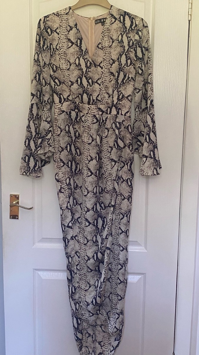 Girl In Mind Snake Print Dress