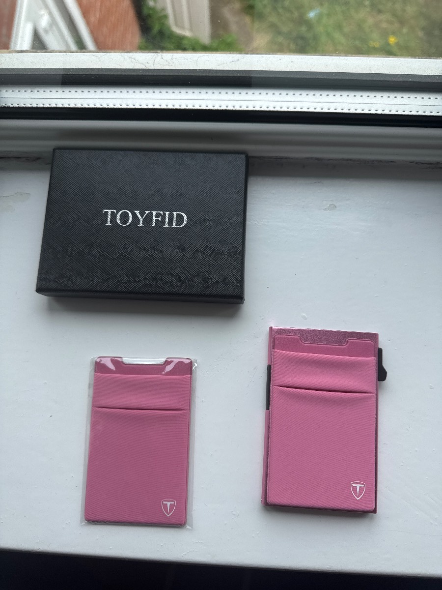 TOYFID Pink  RFID Blocking Card Holder