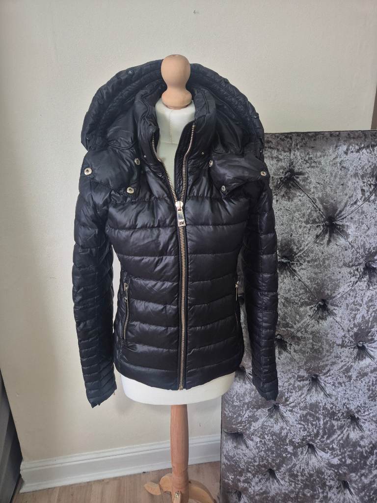 Holland Cooper Zermatt 2 coad padded black women's ladies size S 8-10