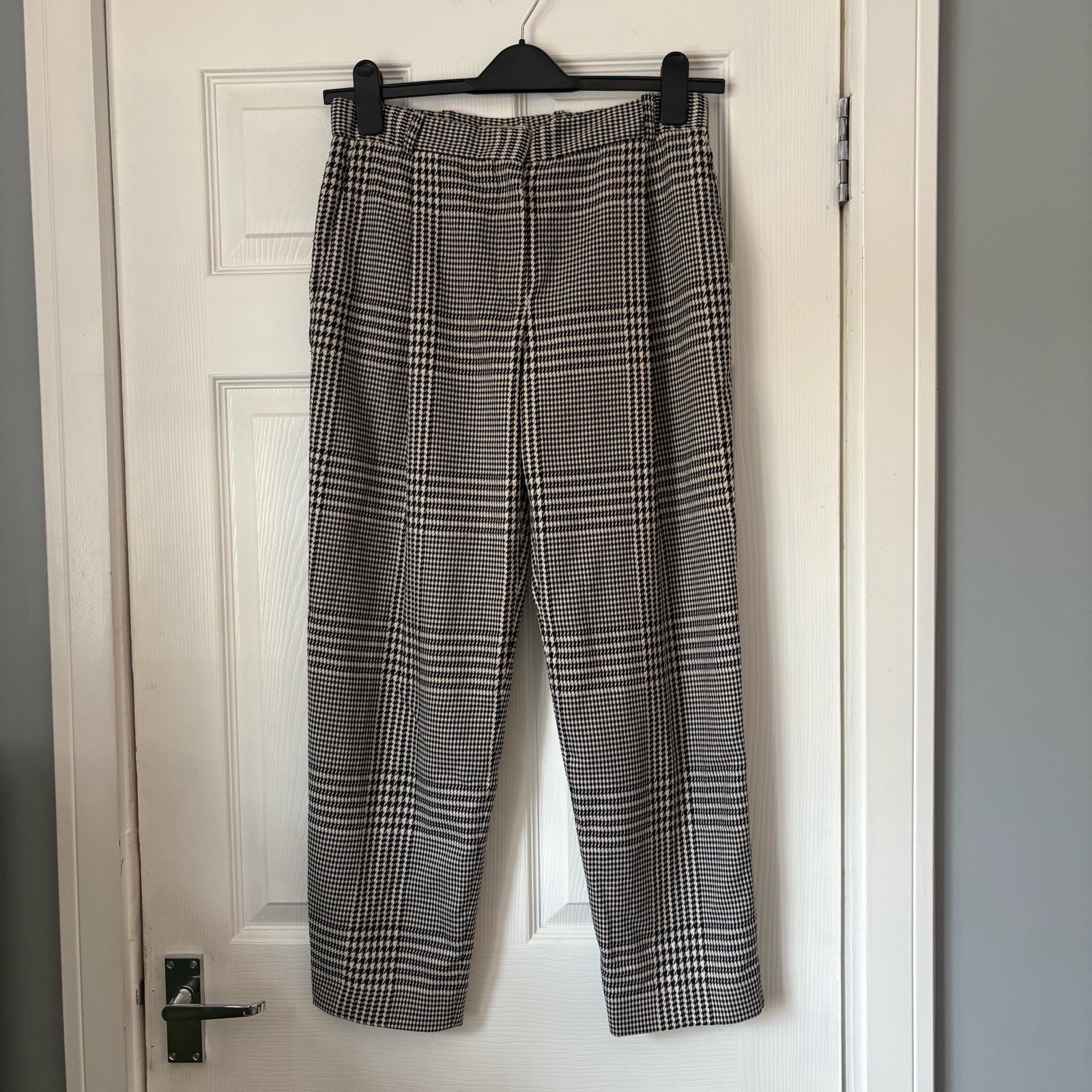 Nina Ricci Prince of Wales Check Tailored Trousers Size S RRP £900