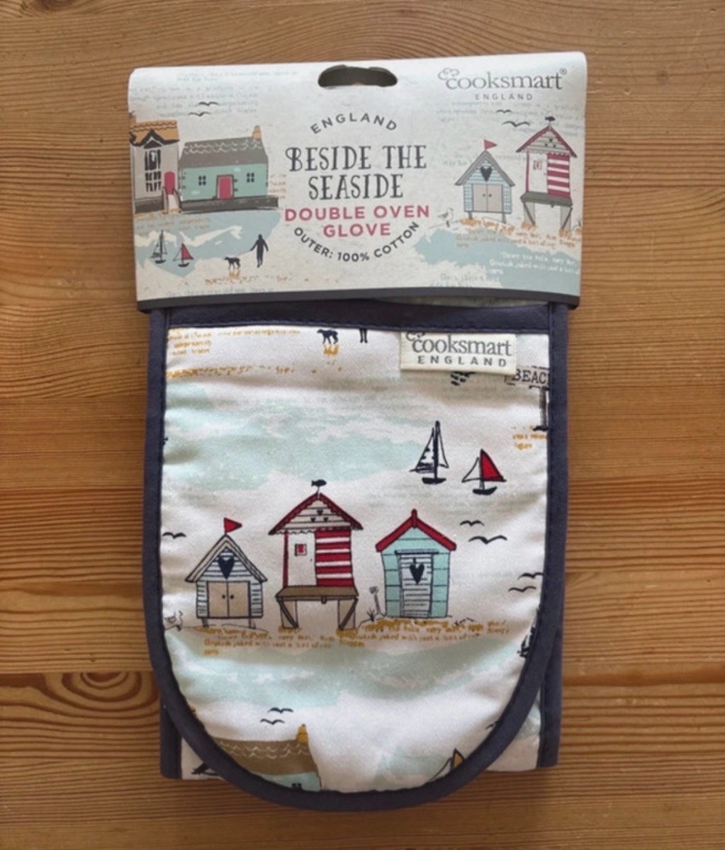 Baking Cooking Beside The Seaside Cooksmart Double Oven Gloves New
