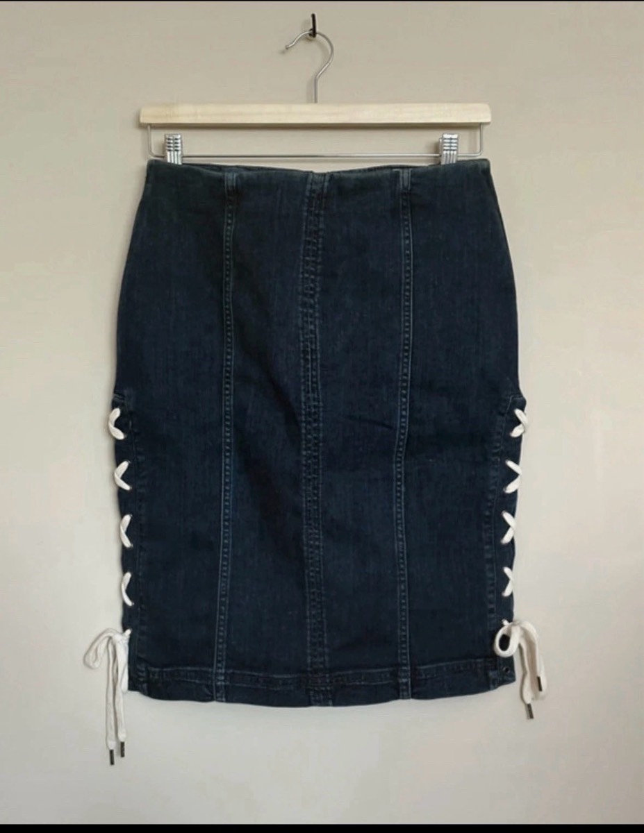 Free People Y2K denim Skirt