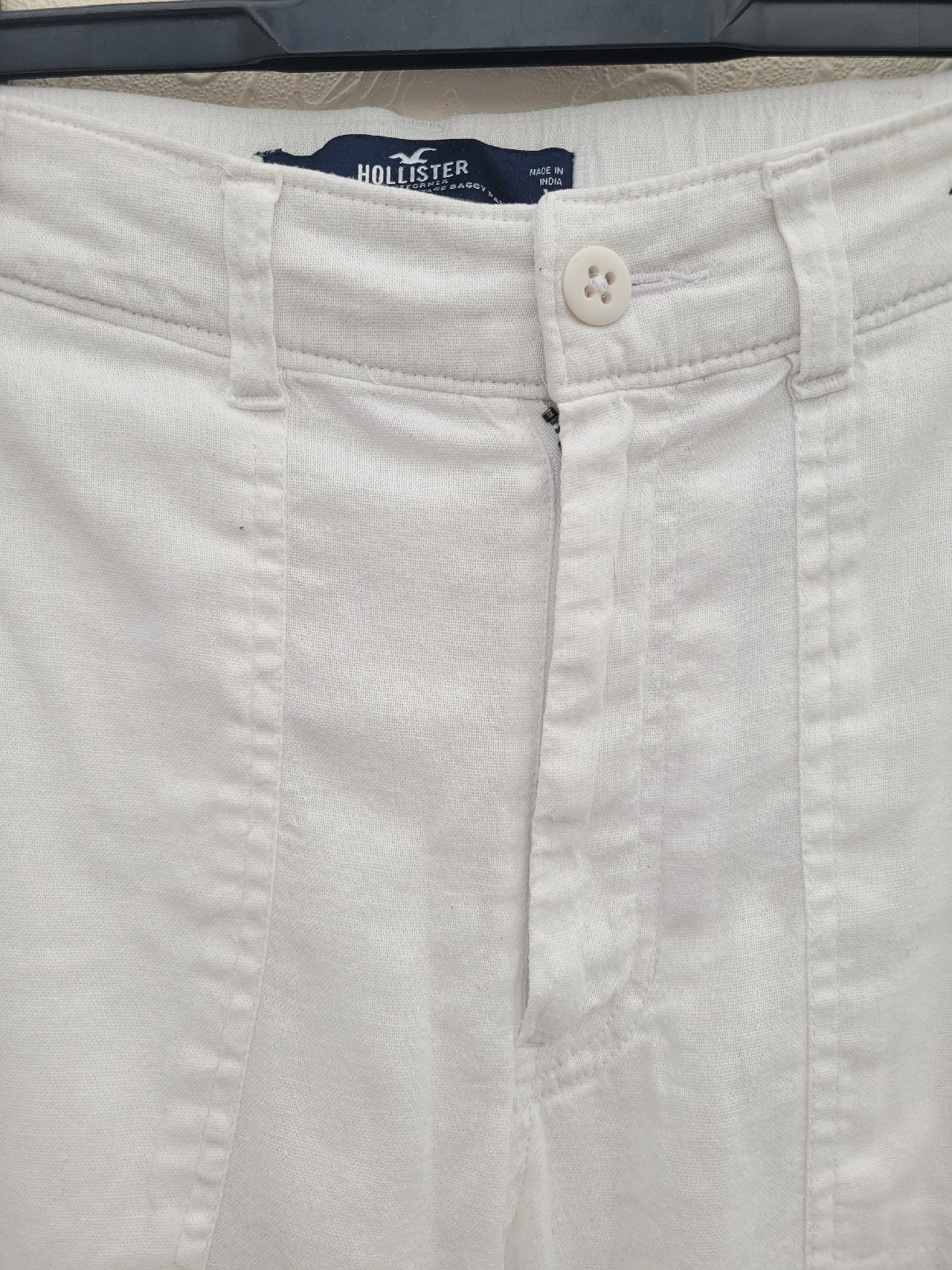 Hollister White Cargo trousers Size XS
