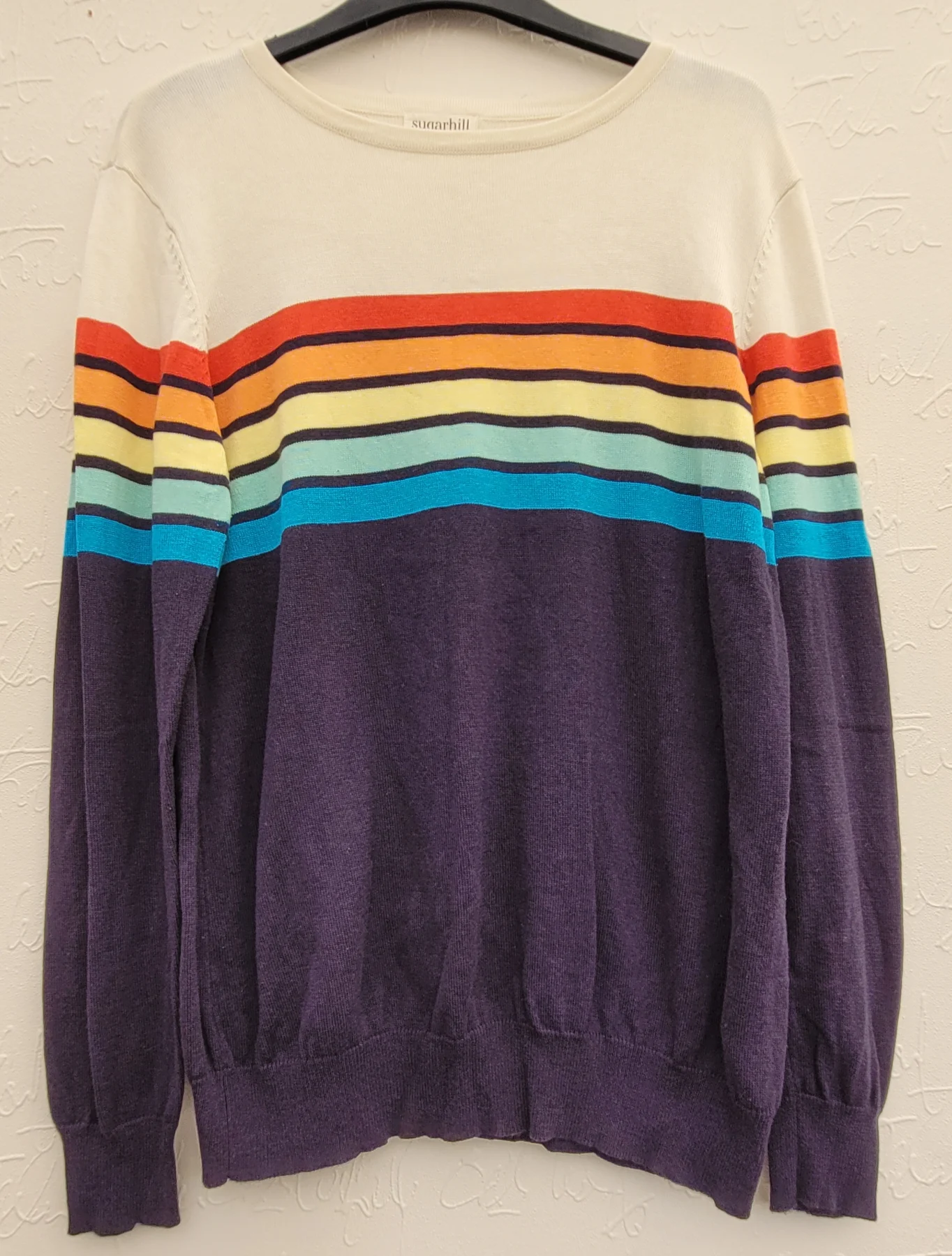 Sugarhill Brighton rainbow jumper size 14