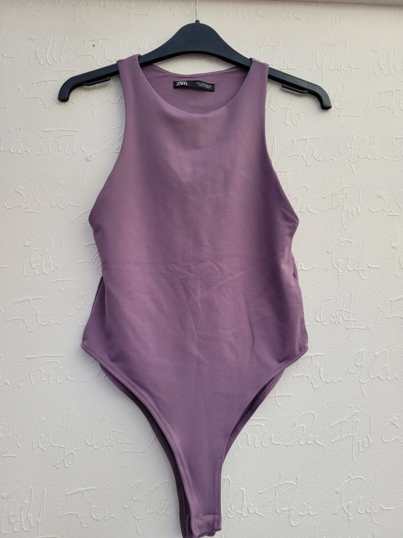 Zara Purple Smooth Seamless Bodysuit size S
