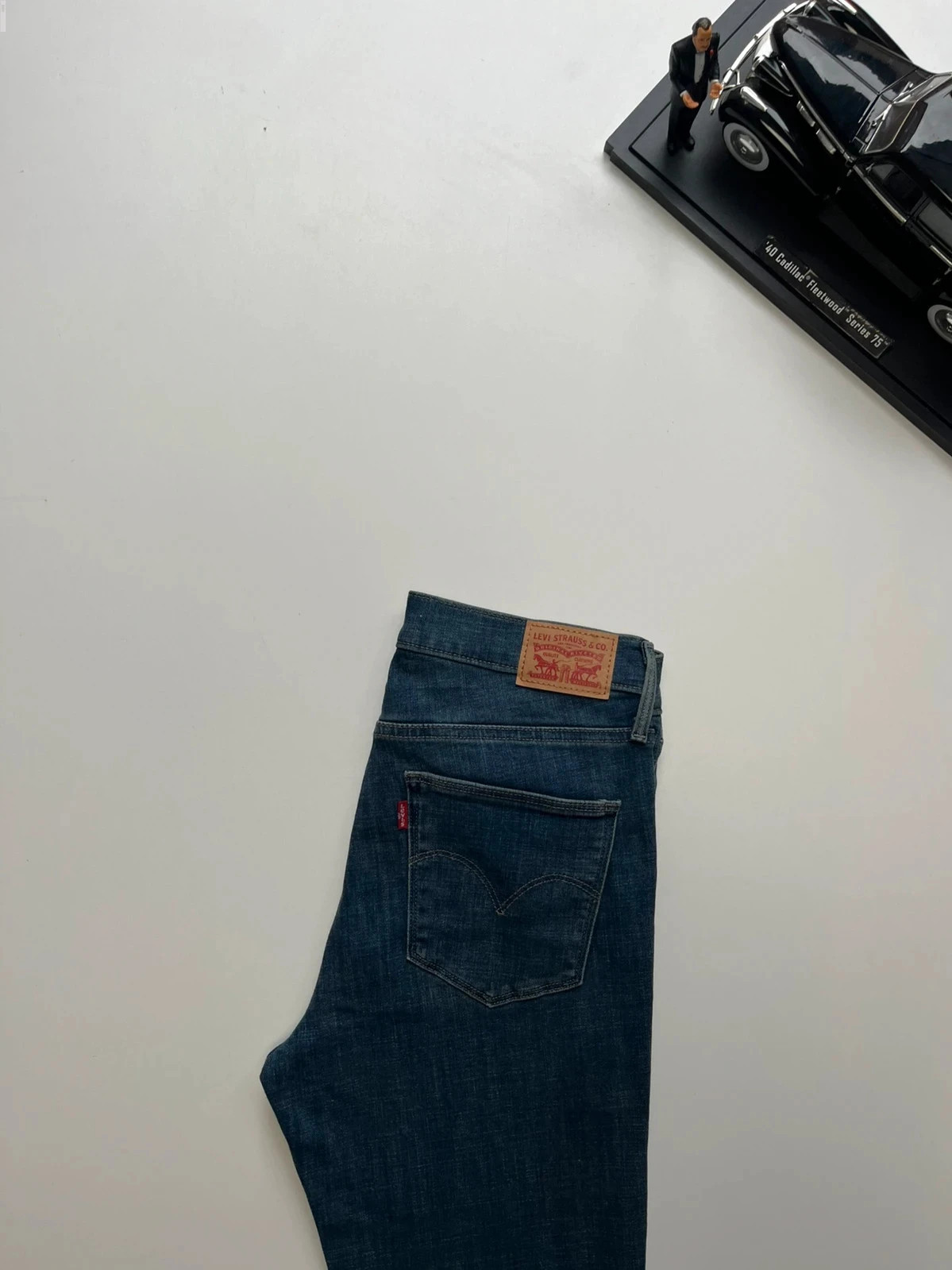 Levi’s vintage slimming slim mid-rise blue stretch women’s jeans UK10 W29 L27 Altered