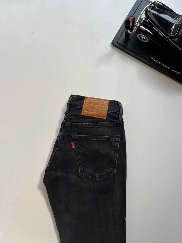 Levi’s vintage premium 511 mid-rise slim fit black women’s stretch jeans UK8 W26 L31 Altered