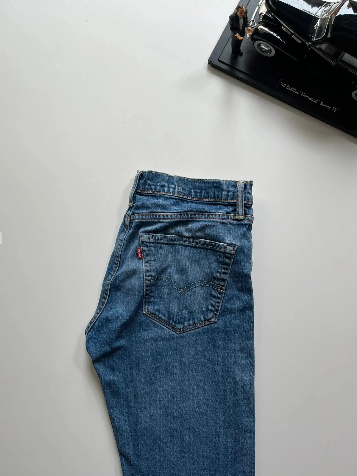 Levi’s vintage 501 classic straight blue stretch men’s jeans W32 L30 Altered