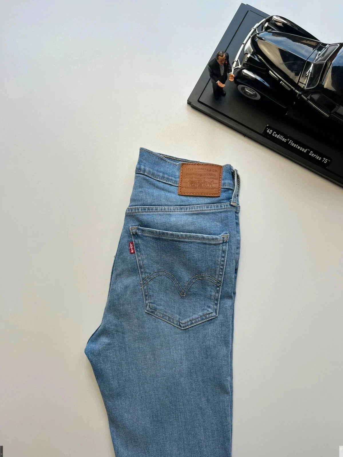 Levi’s high rise slim bootcut blue stretch jeans women’s uk8 w26 L26