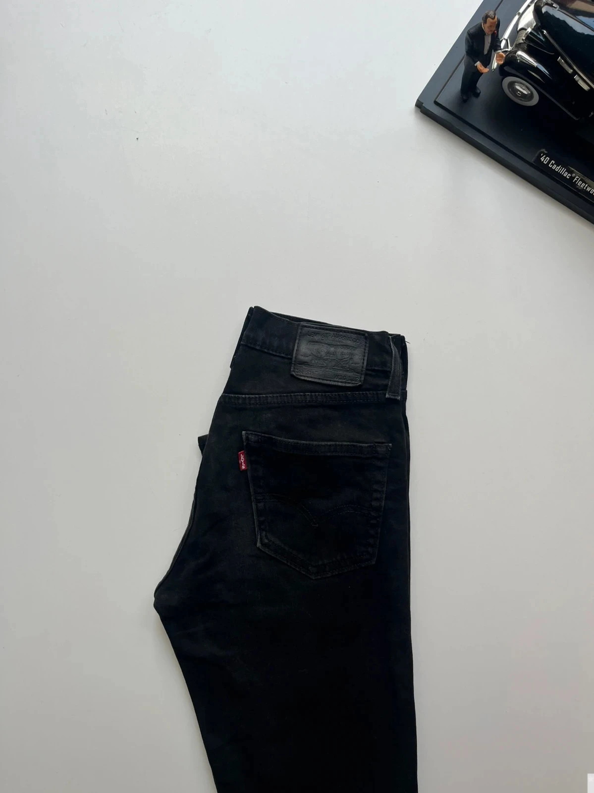 Levi’s vintage premium 511 slim fit black stretch men’s jeans W28 L31 Altered