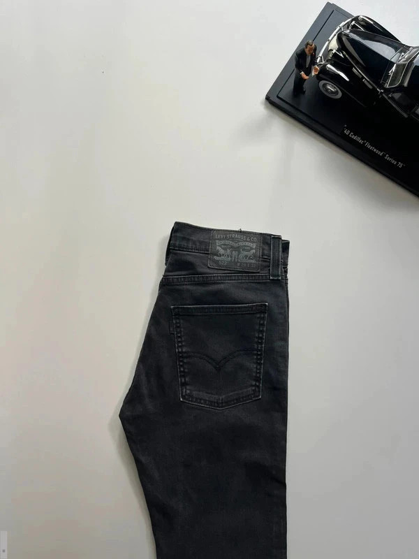 Levi’s vintage 522 discontinued tapered hi-rise black stretch women’s jeans UK10 W28 L31 Altered