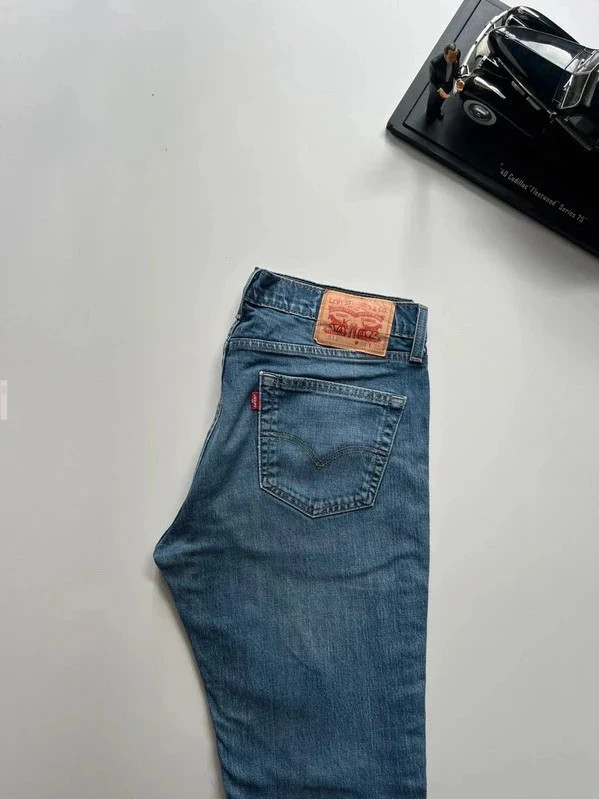 Levis vintage 511 slim fit blue stretch men’s workwear jeans W34 L31 Altered