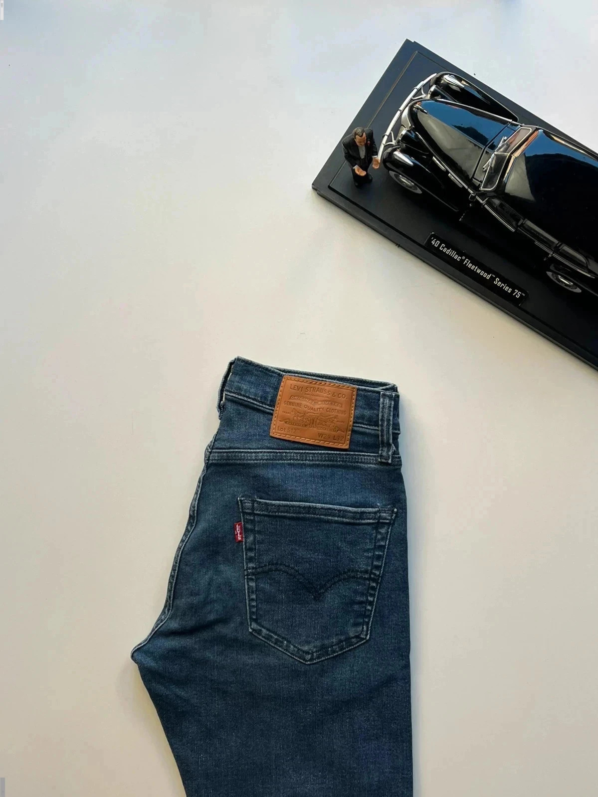 Levi’s premium 512 vintage slim tapered fit dark blue men’s jeans W29 L31 Altered