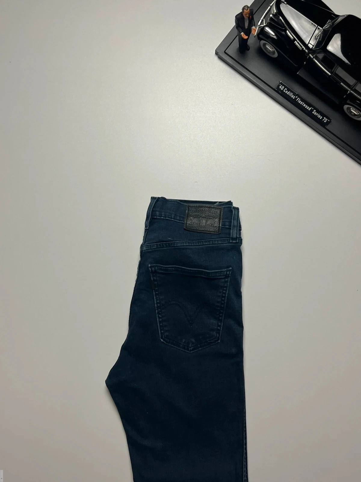 Levi’s vintage high-waist slim tapered leg stretch blue women’s jeans UK10 W28 L29 Altered