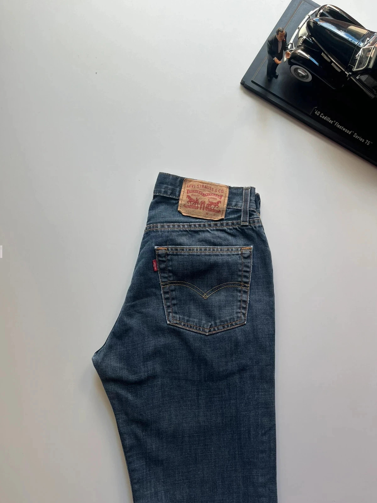 Levi’s vintage 751 hi-rise tapered leg mom-style blue women’s jeans UK10 W28 L29 Altered