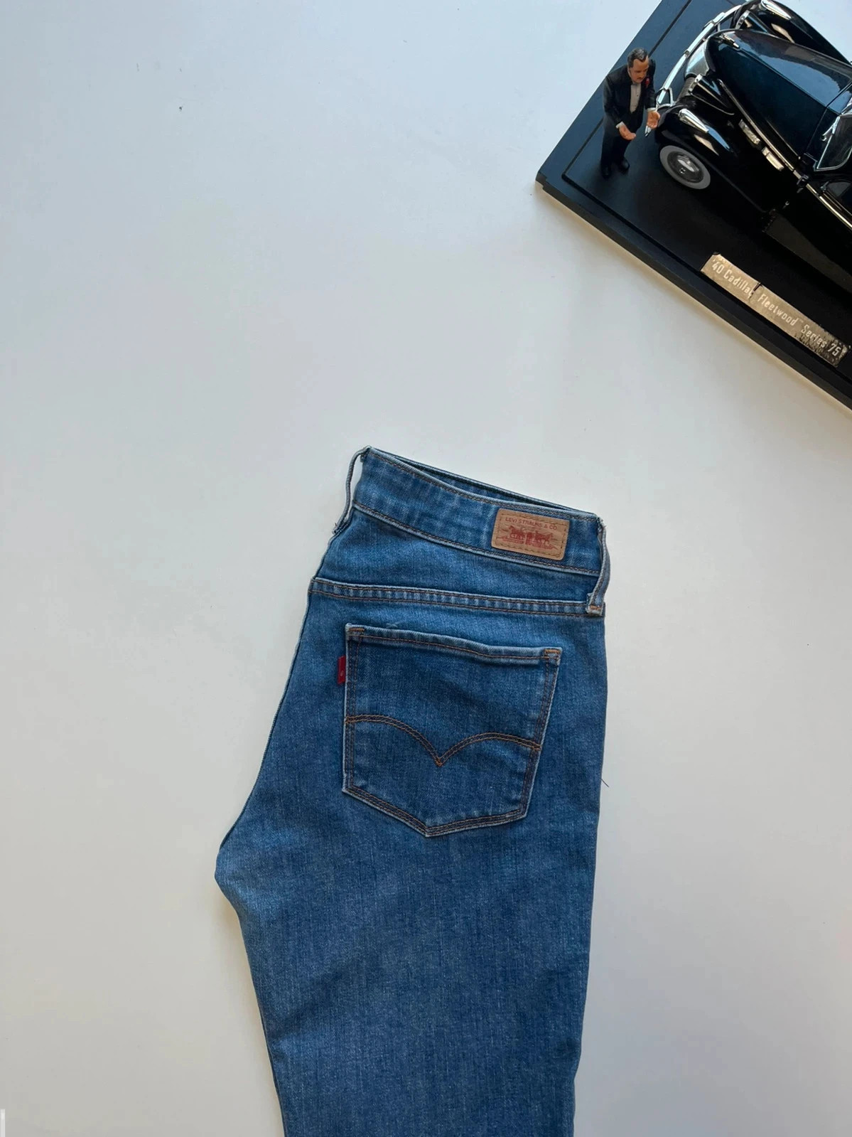 Levi’s vintage 531 low skinny blue stretch women’s workwear jeans UK12 W30 L30