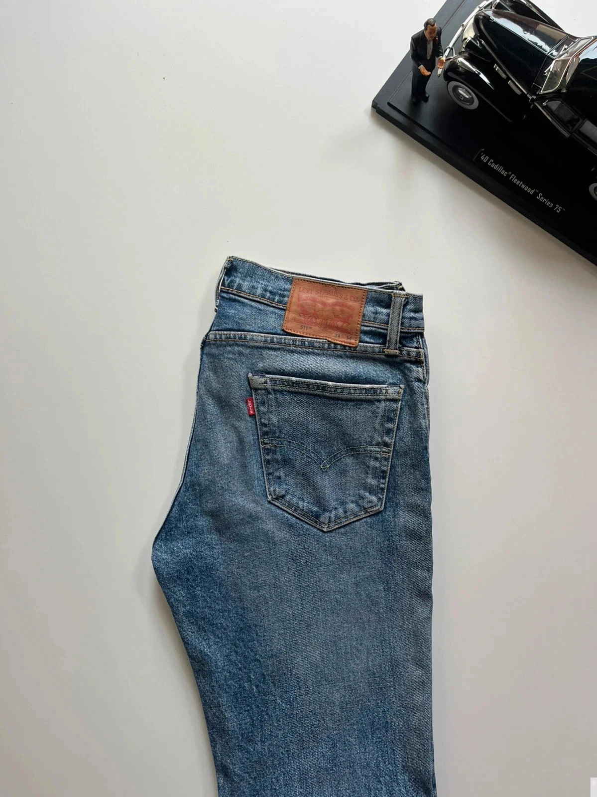 Levi’s vintage 511 slim fit blue stretch men’s workwear jeans W34 L34