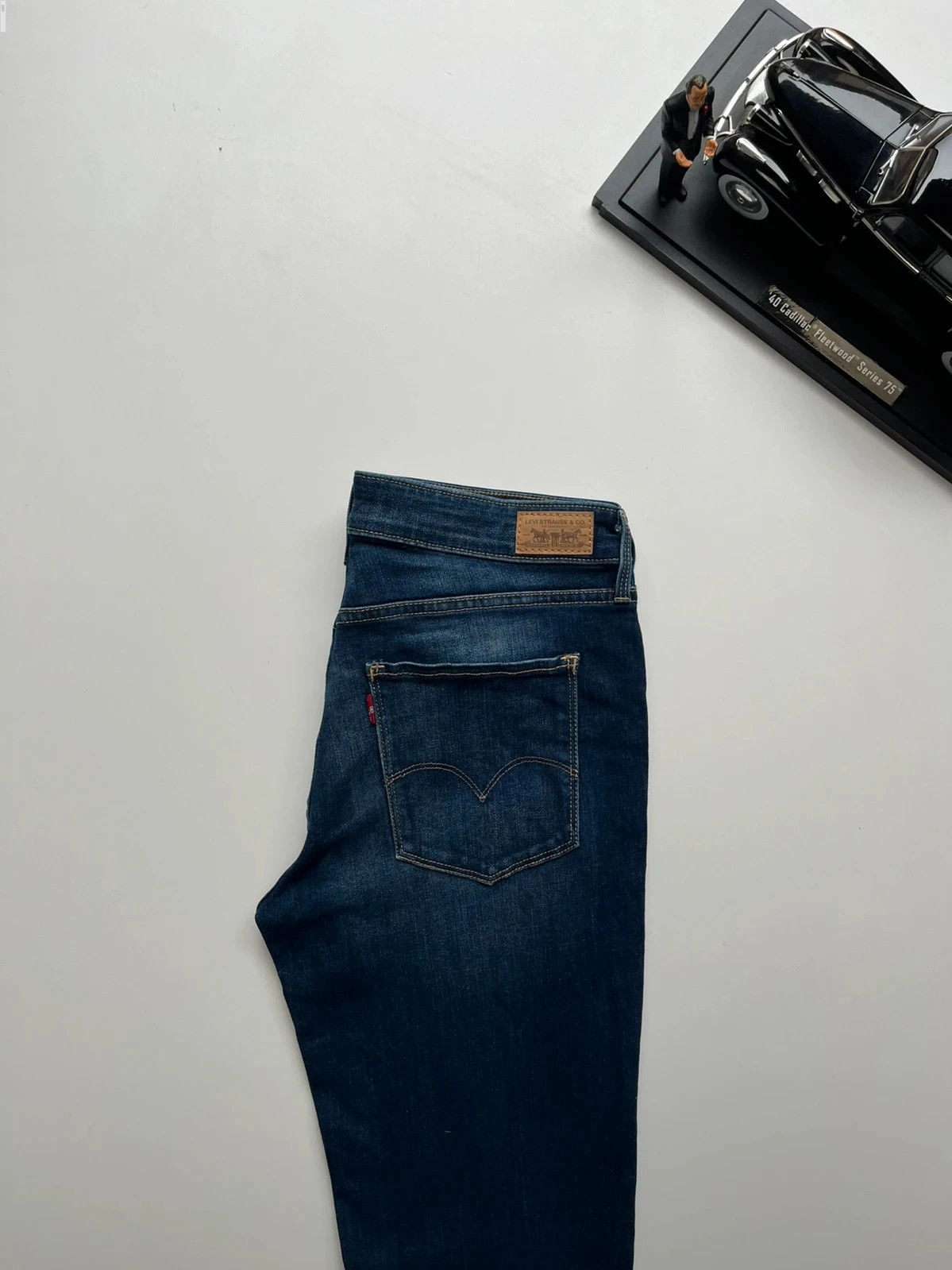 Levi’s legging mid-rise navy stretch women’s jean like leggings UK10 W29 L29