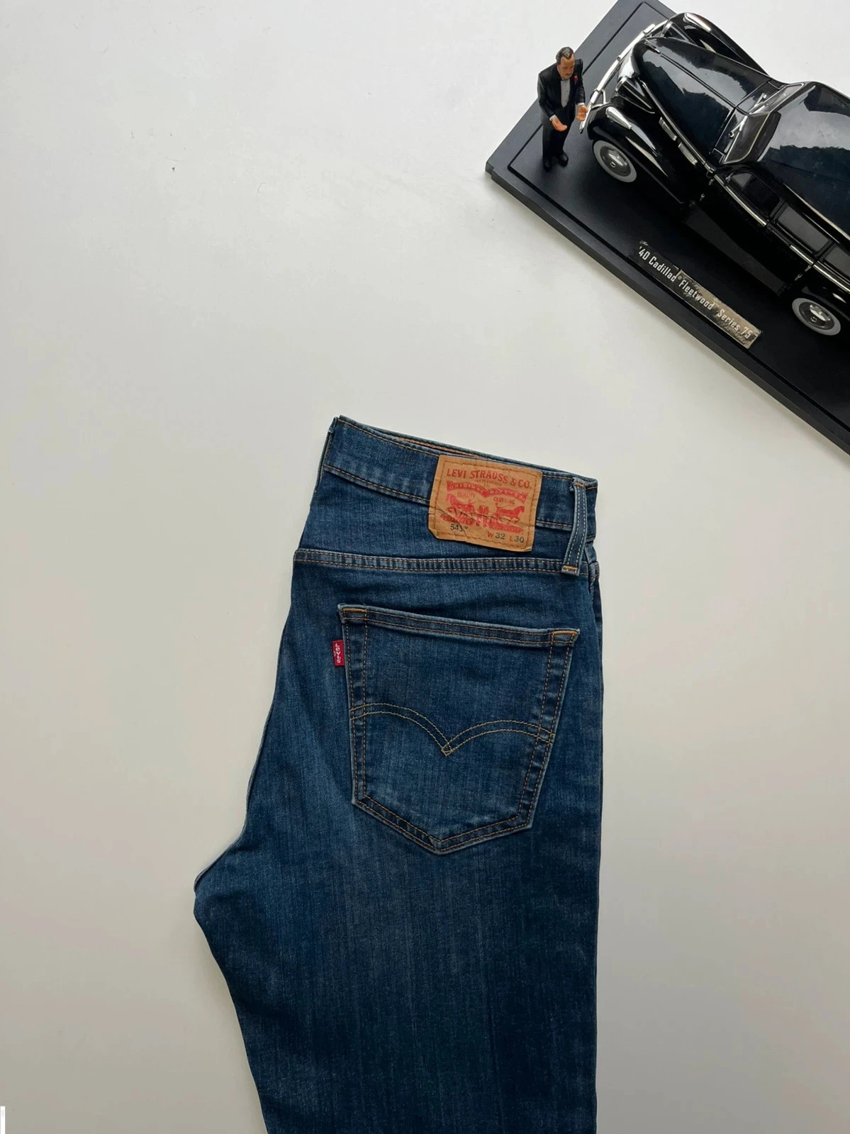 Levi’s vintage 541 athletic taper navy stretch men’s jeans W32 L26 Altered