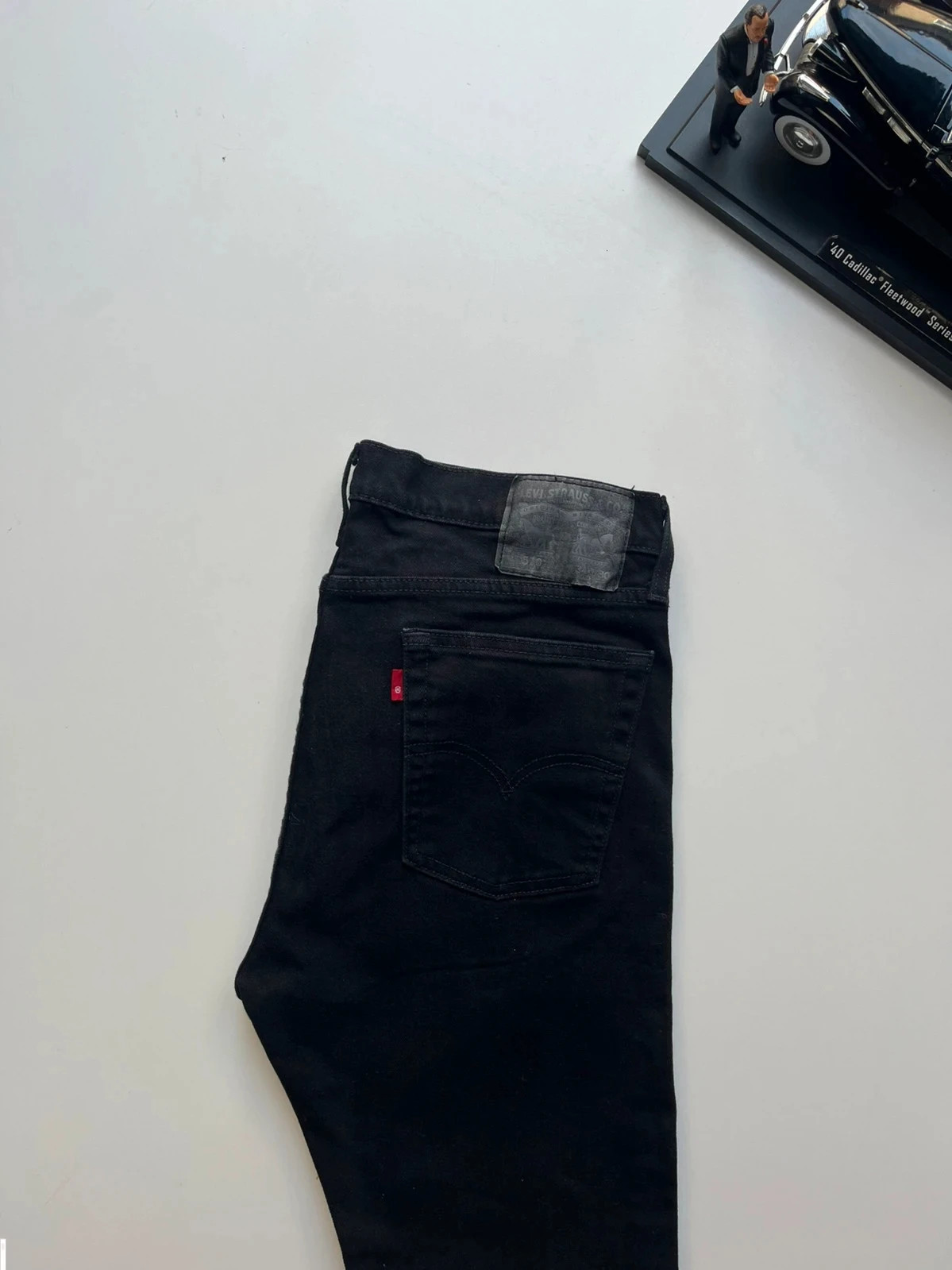 Levi’s vintage 510 skinny black stretch men’s jeans W32 L29 Altered