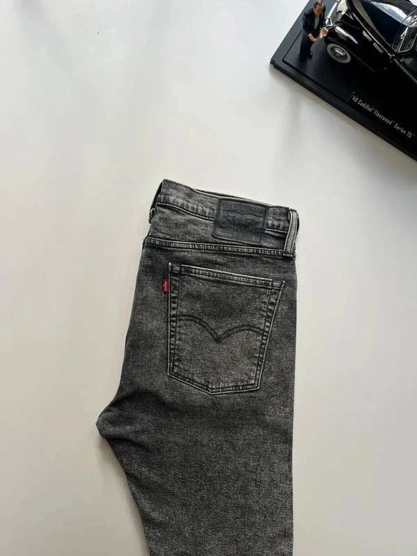 Levi’s vintage 510 slim tapered grey stretch men’s workwear jeans W36 L27 Altered