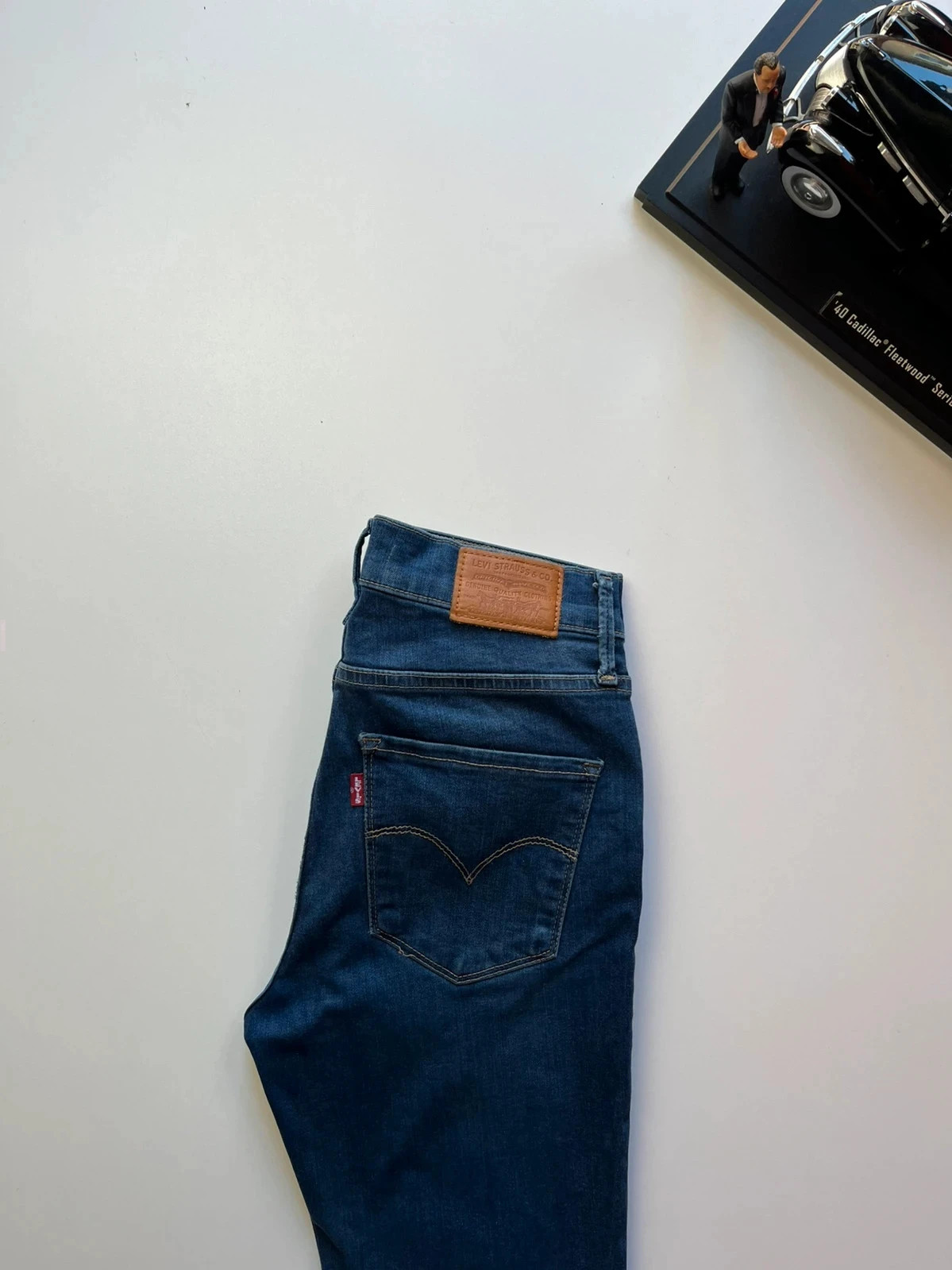 Levi’s vintage 720 super skinny mid-rise blue stretch women’s jeans UK8 W26 L28