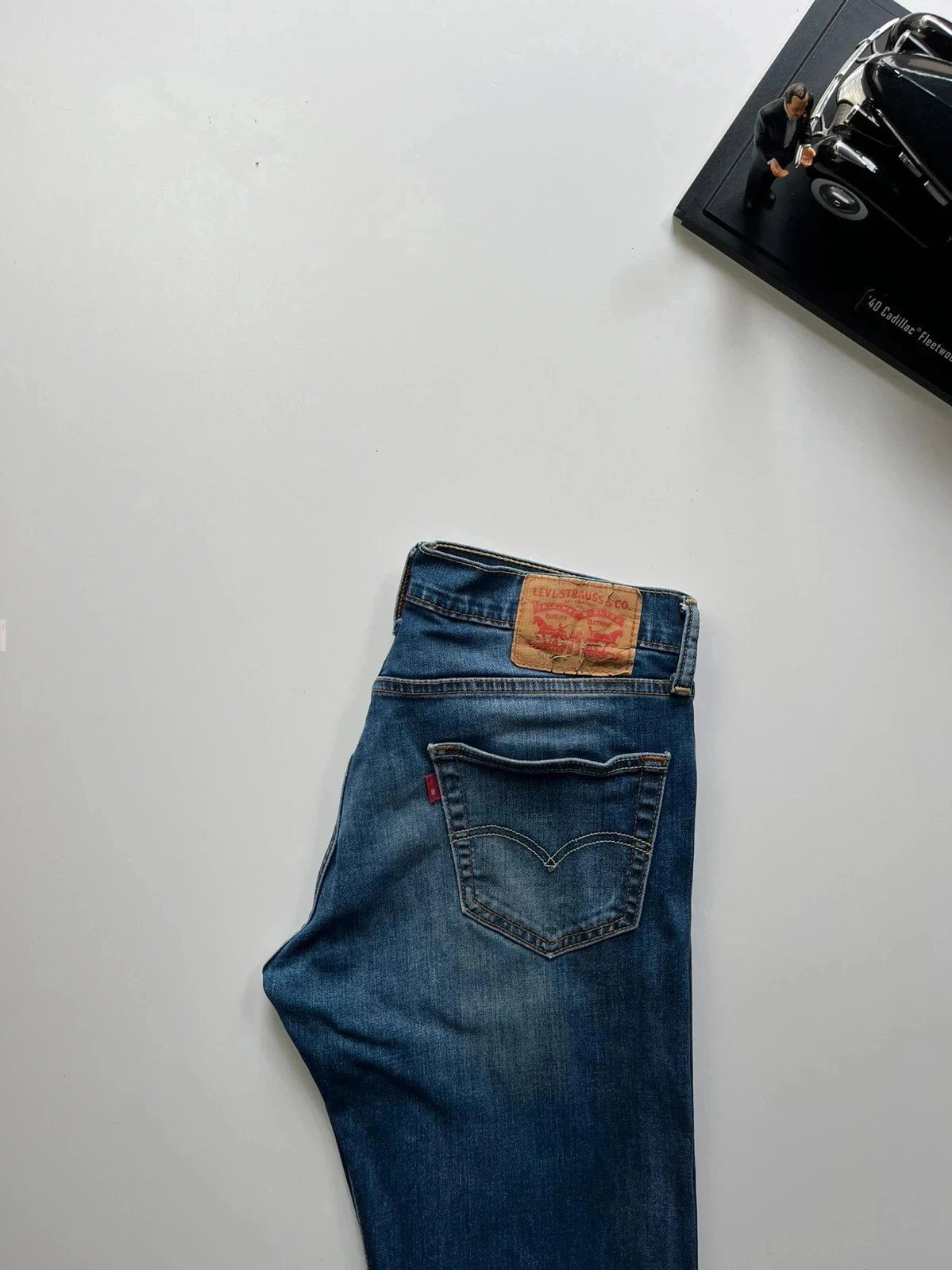 Levi’s vintage 504 modern straight fit blue stretch men’s jeans W32 L31 Altered
