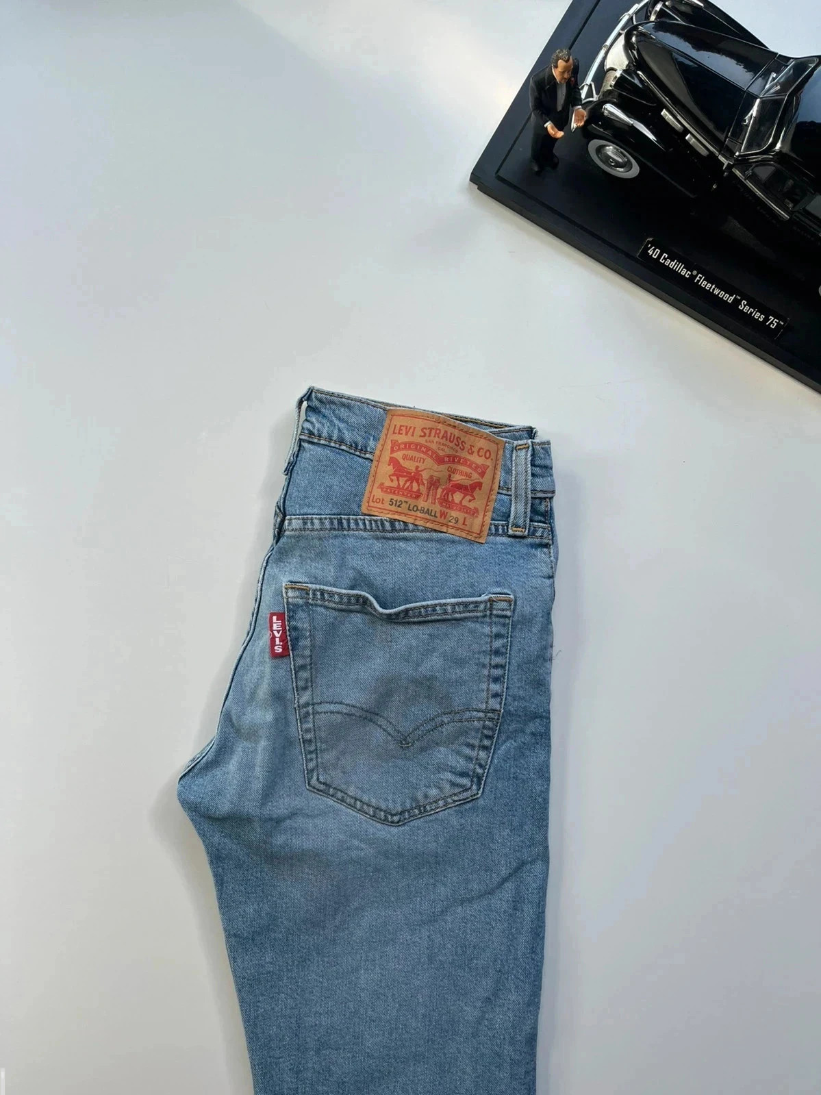 Levi’s vintage 512 lo-ball slim tapered light blue stretch men’s jeans W29 L31