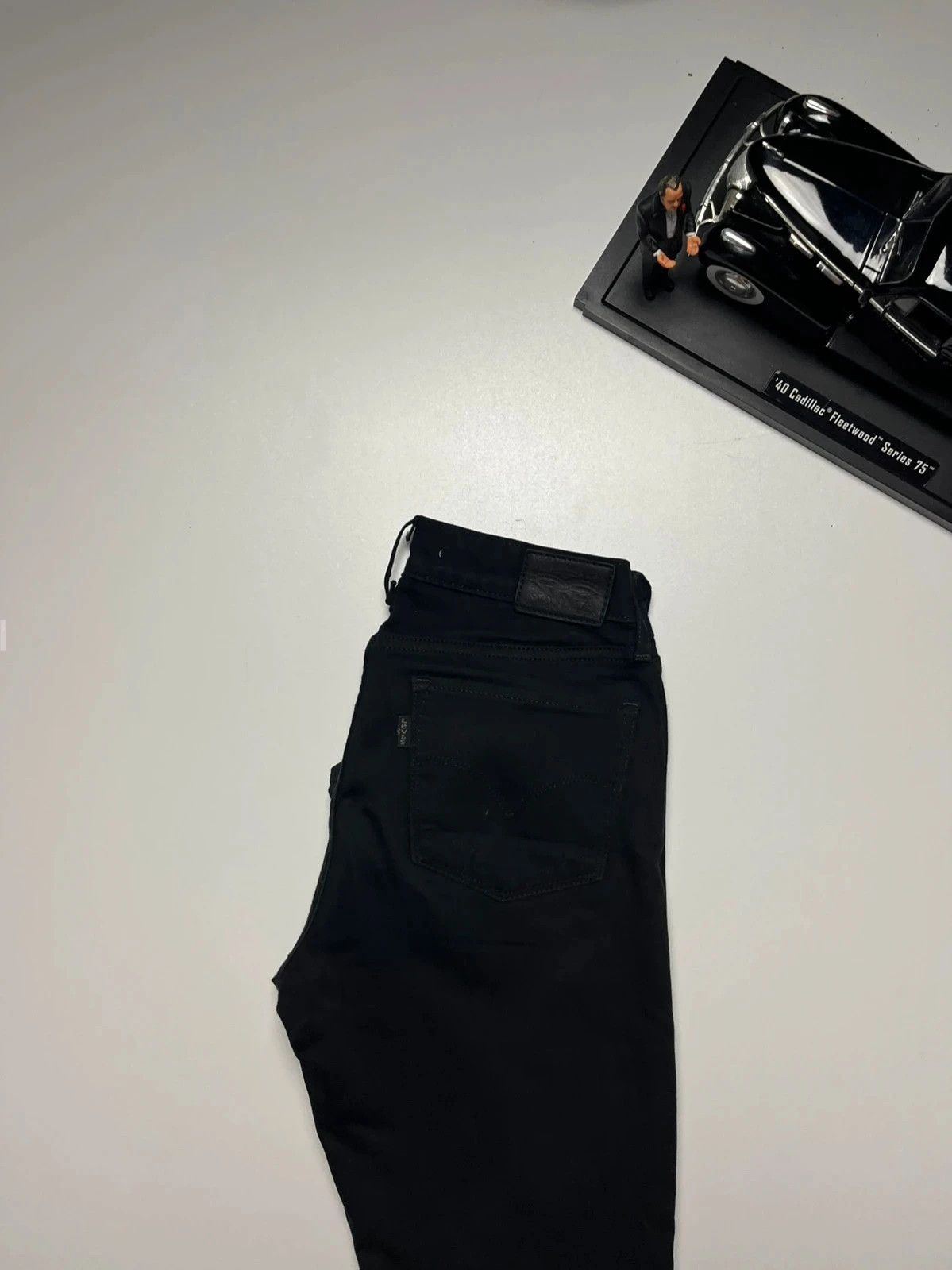 Levi’s vintage 715 bootcut mid-rise black stretch women’s jeans UK8 W26 L29