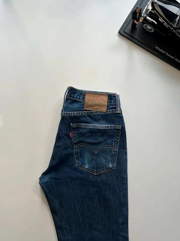 Levi’s vintage 514 regular fit straight leg navy men’s workwear jeans W29 L32 Altered