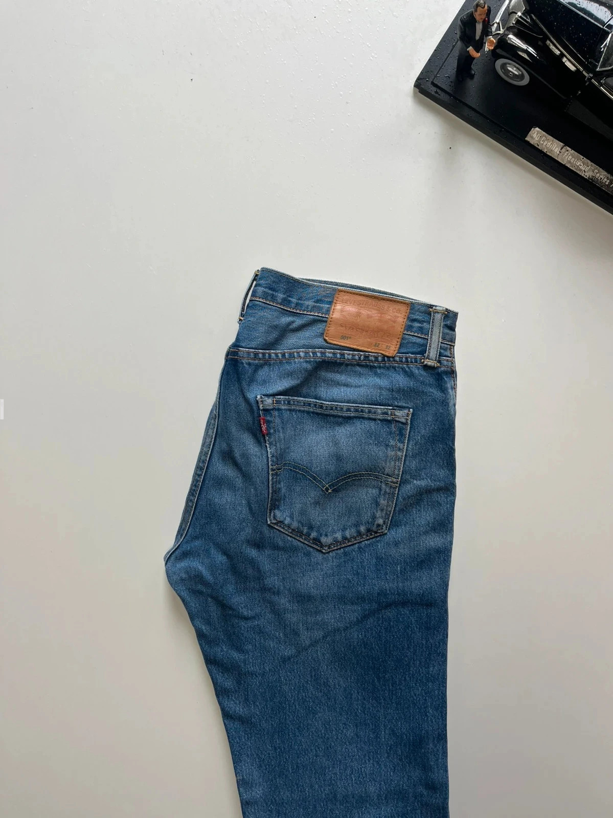 Levi’s vintage 501 classic straight blue men’s workwear jeans W34 L32 Altered