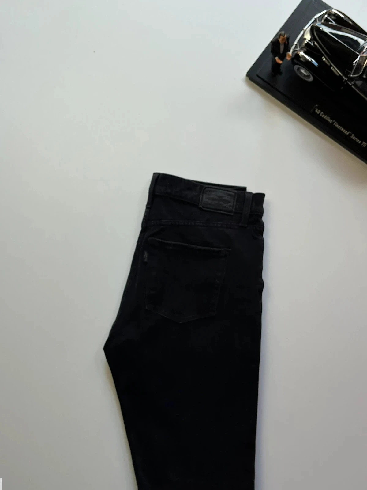 Levi’s vintage premium 312 shaping slim mid-rise black women’s jeans UK10 W28 L31 Altered