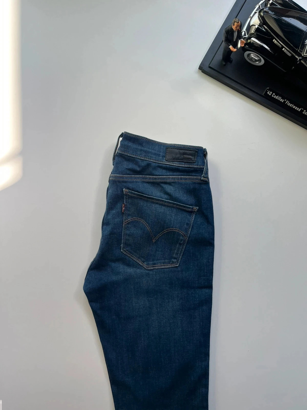 Levi’s vintage super skinny mid-rise blue stretch women’s jeans UK10 W28 L32