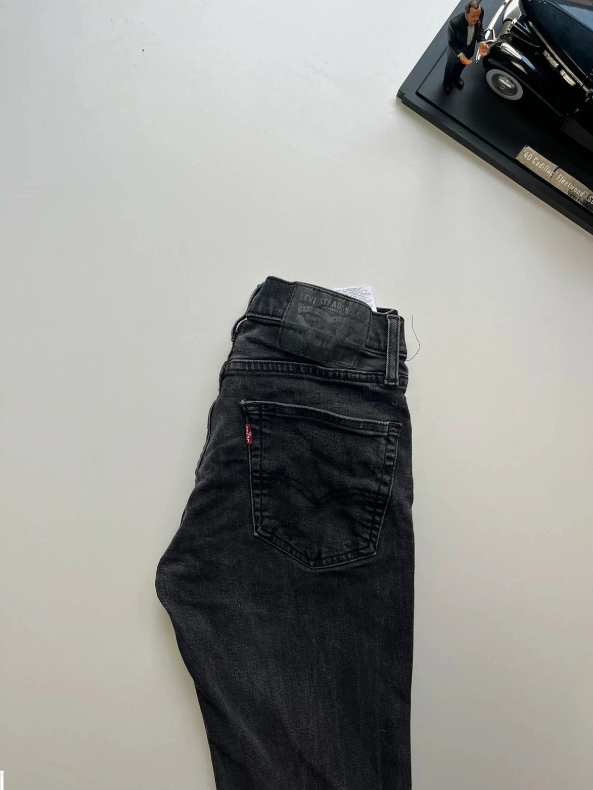 Levi’s vintage 511 slim fit dark grey stretch men’s jeans W27 L31 Altered