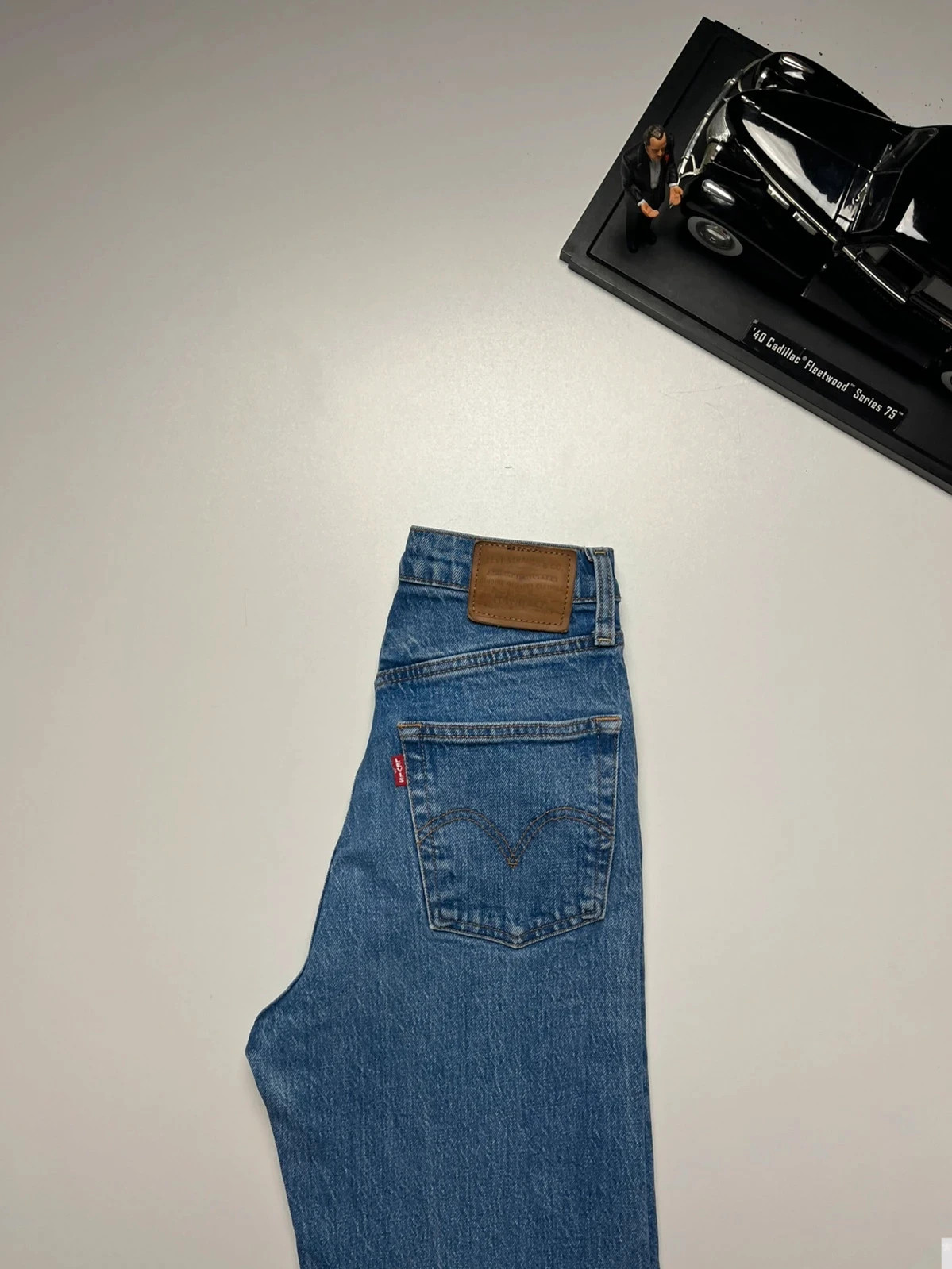 Levi’s premium ribcage straight jeans blue uk6 W25 L27