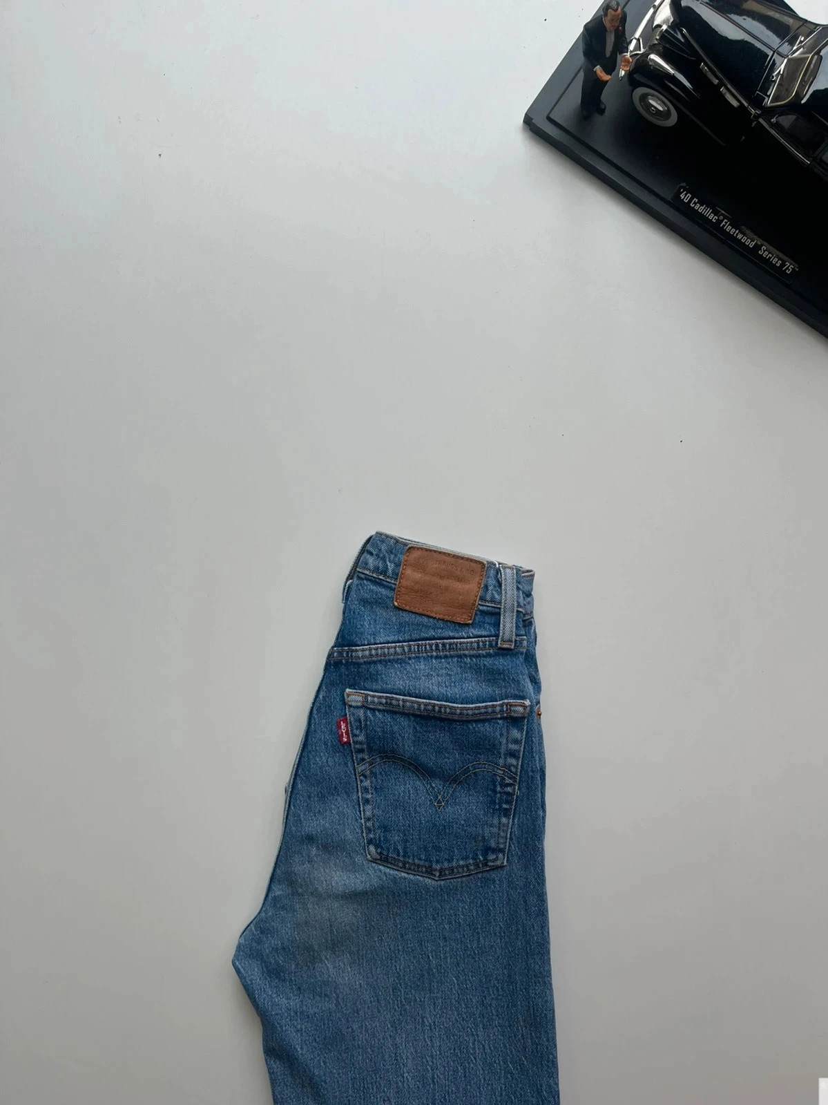Levi’s vintage premium ribcage straight stretch blue women’s jeans UK6 W25 L29