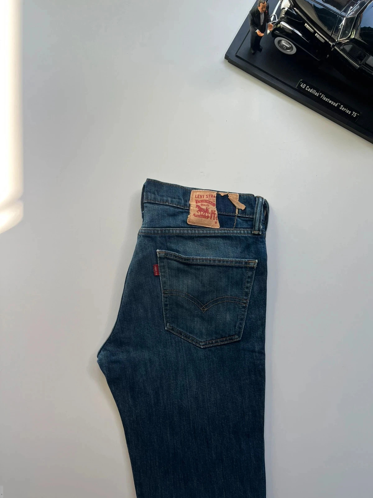 Levi’s vintage 511 slim fit navy stretch men’s workwear jeans W32 L31 Altered
