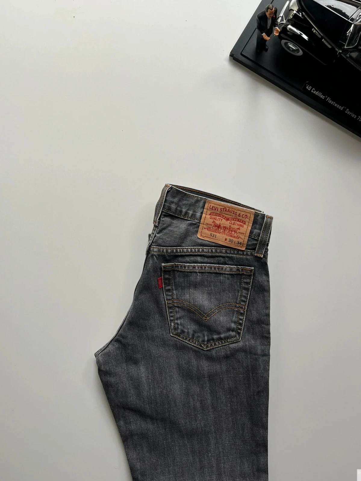 Levi’s vintage 531 athletic slim fit grey men’s jeans W29 L31 Altered