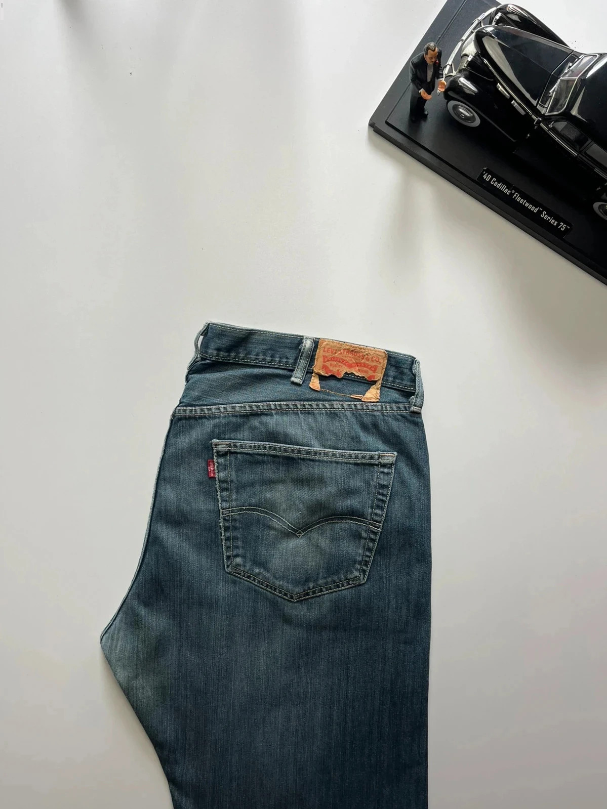 Levi’s vintage 501 classic straight button fly blue men’s jeans W38 L32 Altered