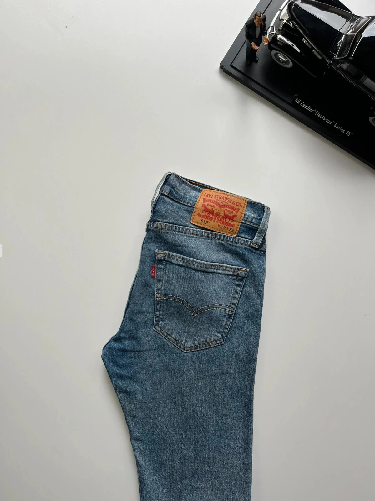 Levi’s vintage 512 slim tapered blue stretch men’s jeans W29 L31 Altered