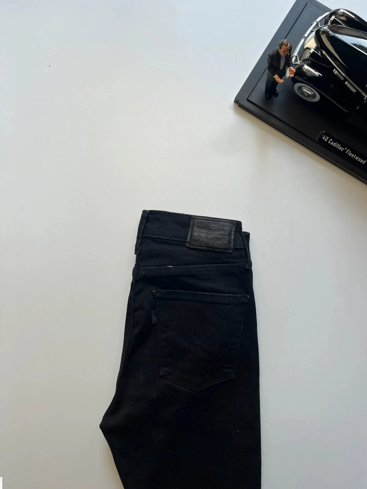 Levi’s vintage premium 720 high-rise super skinny black stretch women’s jeans UK6 W25 L28