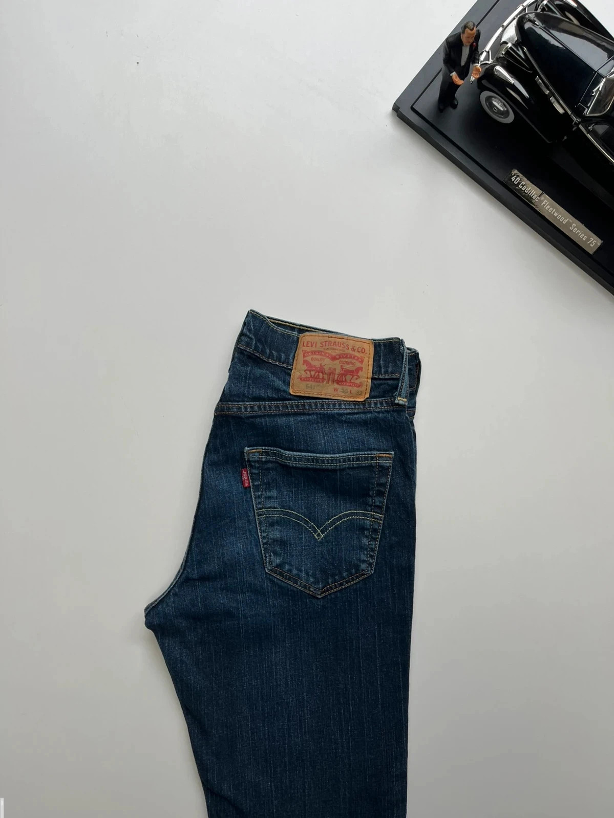 Levi’s vintage 541 athletic taper navy stretch men’s jeans W29 L30 Altered