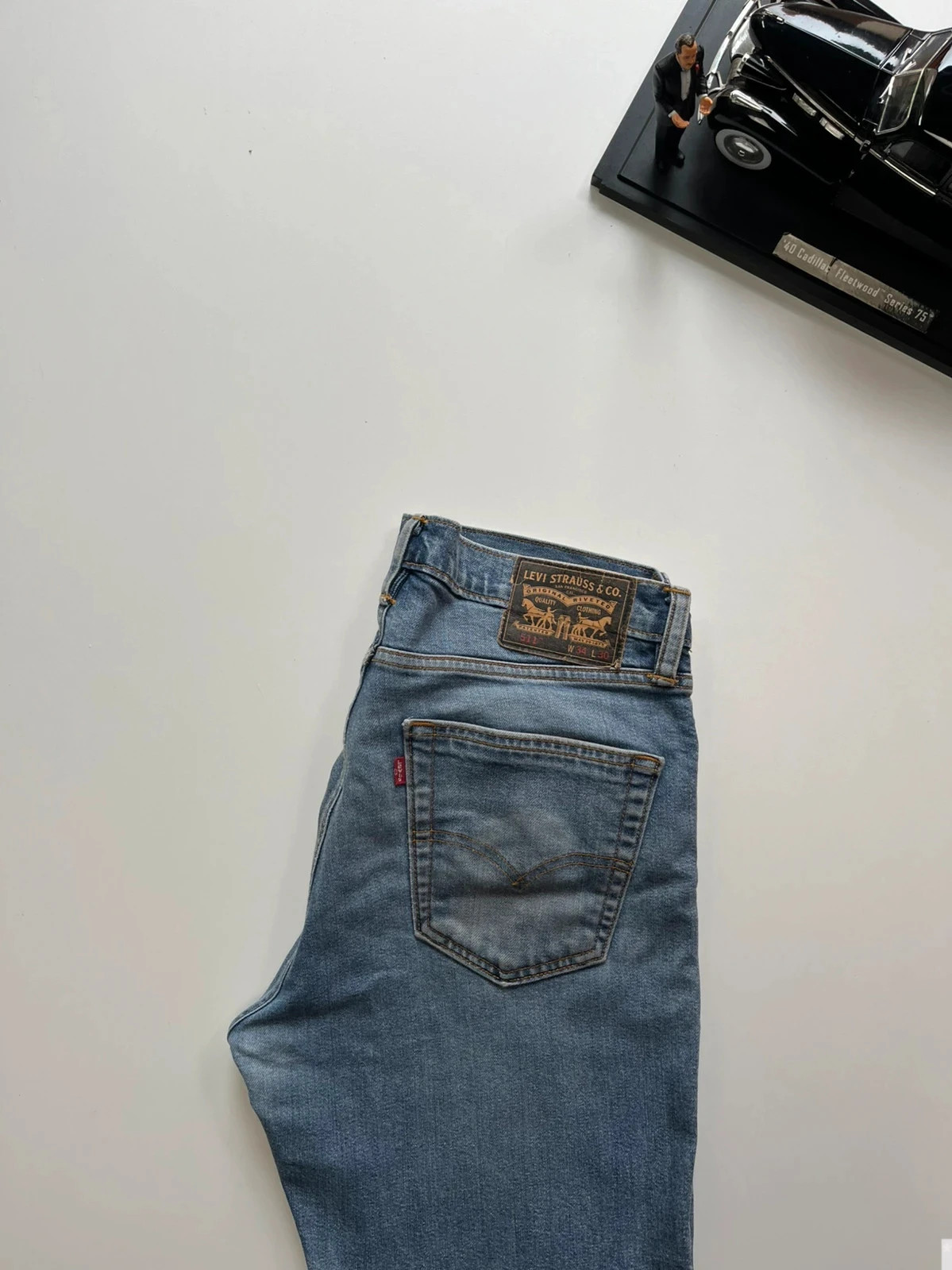 Levi’s vintage 511 rare slim fit blue stretch men’s workwear jeans W34 L30