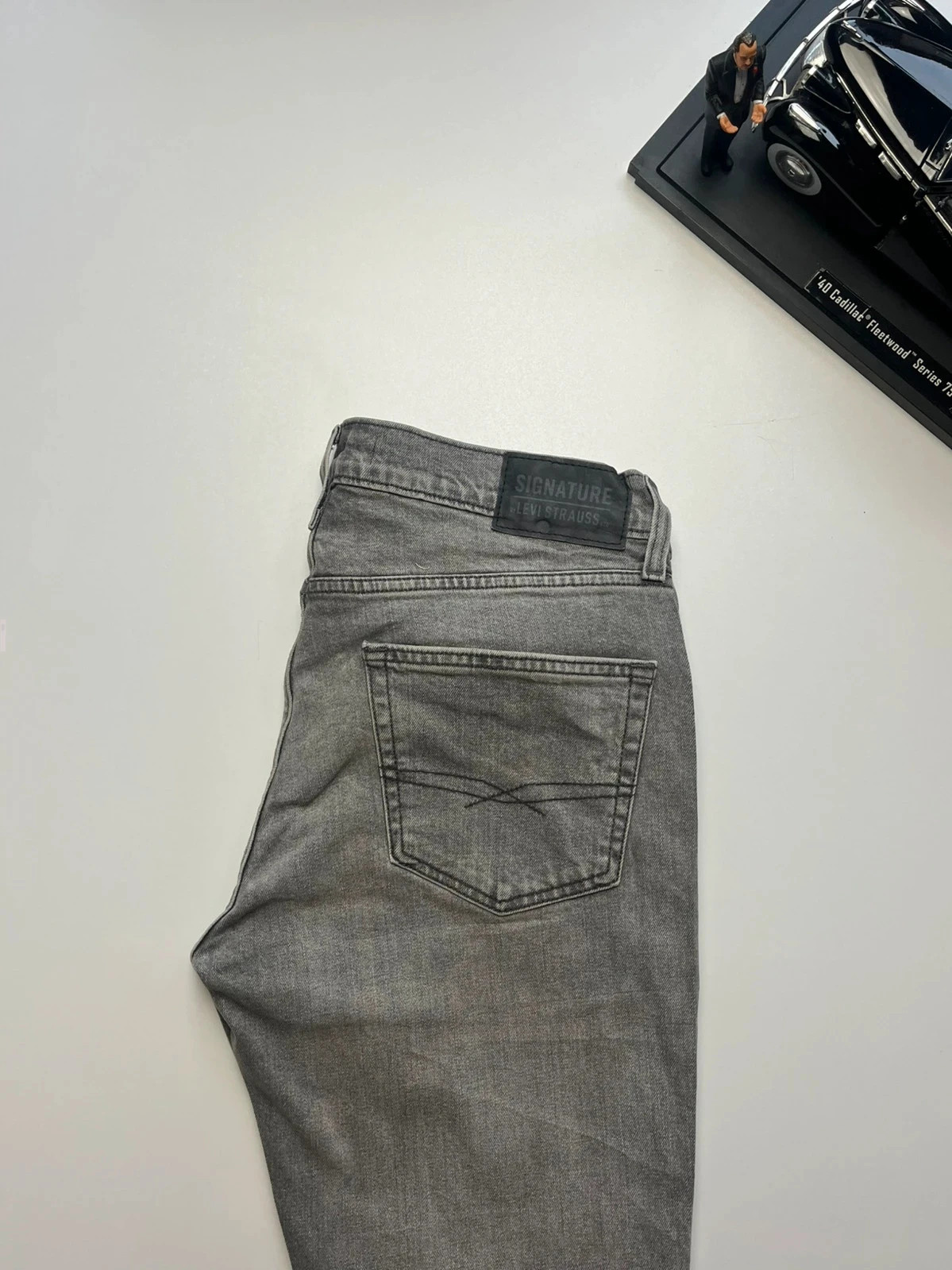 Levi’s vintage signature slim grey stretch men’s jeans W34 L30